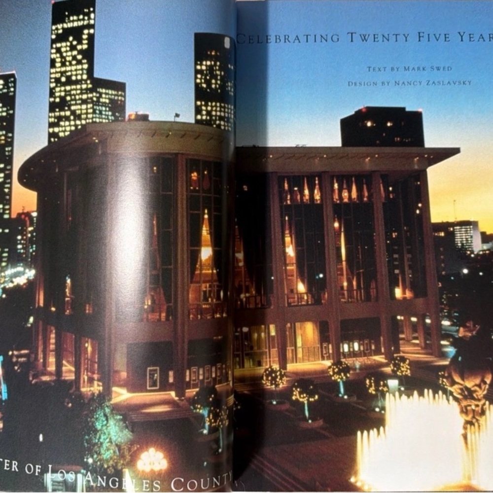 Vintage LARGE Limited Accents Book Music Center of Los Angeles County 1989